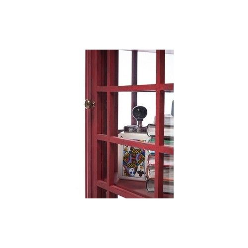 Mueble de diseño de cabina telefónica inglesa roja