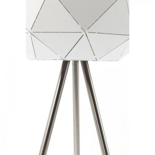 LAMPADAIRE DESIGN ACIER BLANC TRIANGLE KARE DESIGN