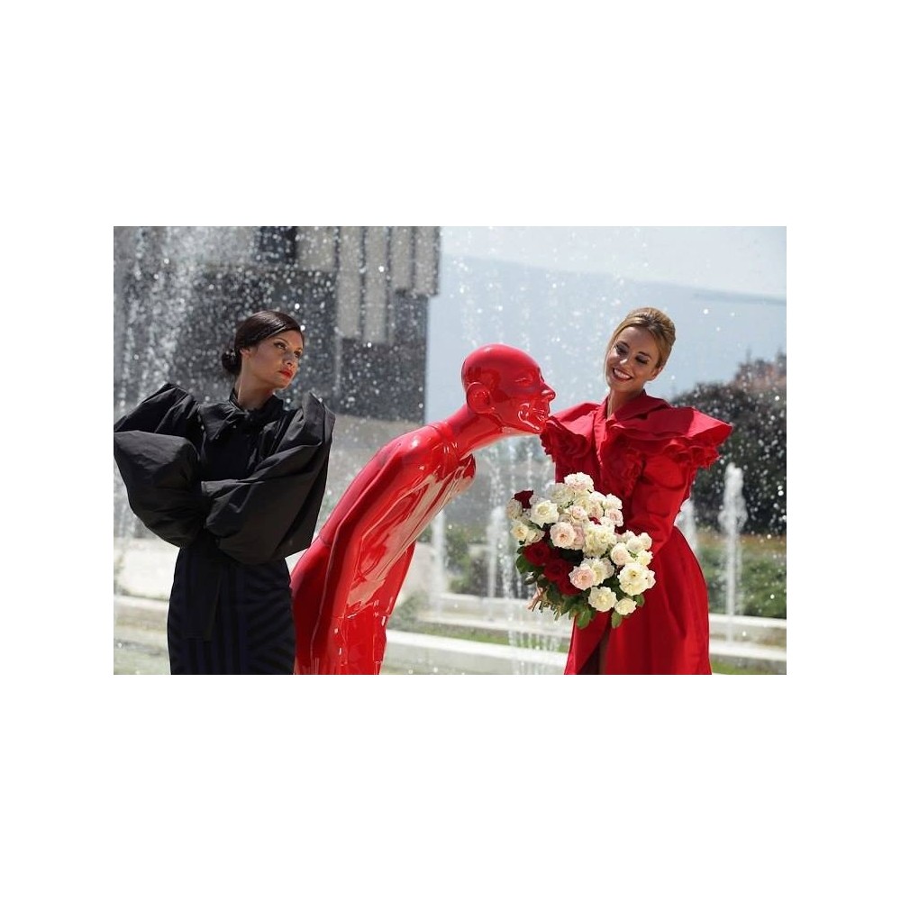 LAMPADAIRE STATUE WELCOME GUEST ROUGE KARE DESIGN