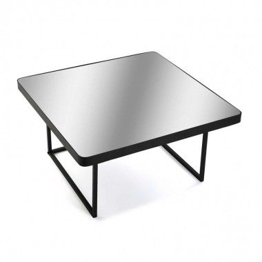 Mesa de centro do cromo redonda bandeja de cobre 2