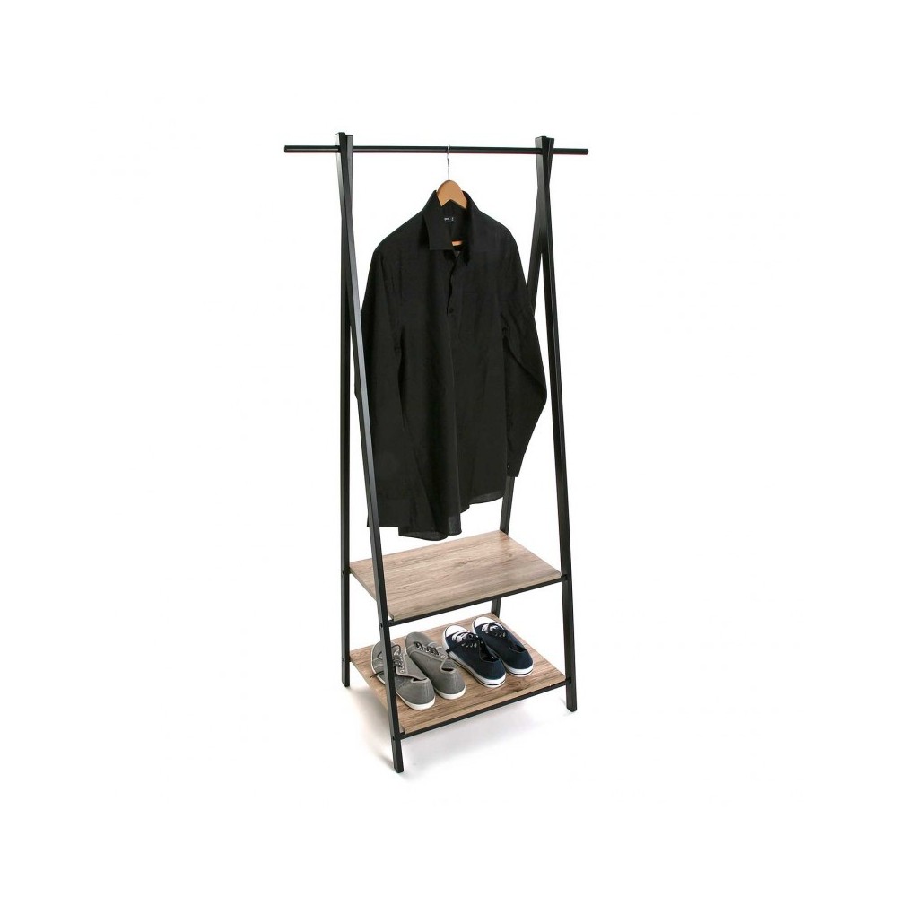 PERCHERO INDUSTRIAL MADERA ACERO ALZ VERSA