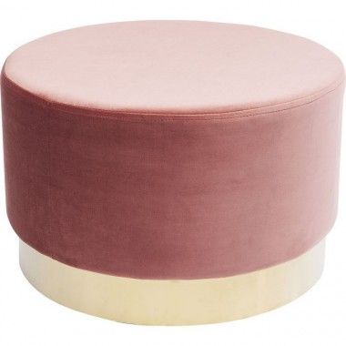 Banqueta 55 cm Simili Couro Mauve e Design Kare de Cereja de Ouro 