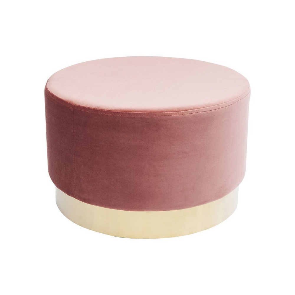 Banqueta 55 cm Simili Couro Mauve e Design Kare de Cereja de Ouro 