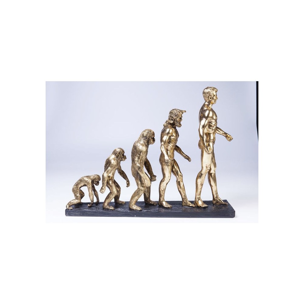 GOUDEN MANNEN EVOLUTIE KARE DESIGN BEELDJE