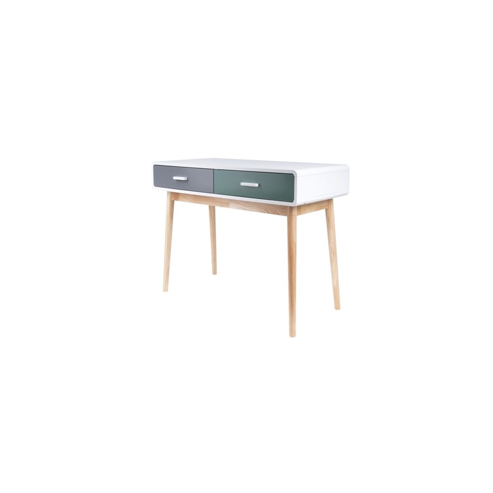 MODERN BUREAU 2 LADEN GRIJS GROEN WIT NETTE PRESENT TIME