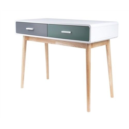 MODERN BUREAU 2 LADEN GRIJS GROEN WIT NETTE PRESENT TIME