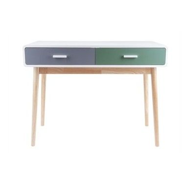 MODERN BUREAU 2 LADEN GRIJS GROEN WIT NETTE PRESENT TIME
