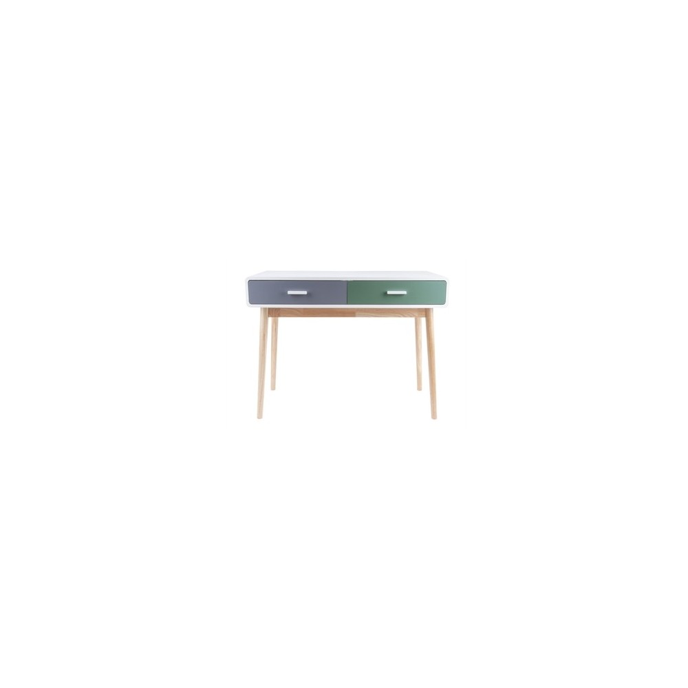 MODERN BUREAU 2 LADEN GRIJS GROEN WIT NETTE PRESENT TIME