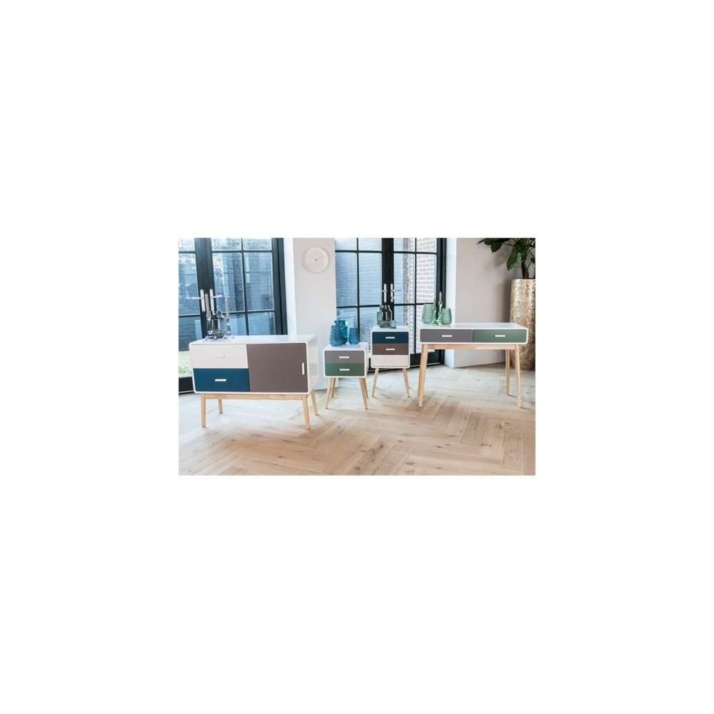 MODERN BUREAU 2 LADEN GRIJS GROEN WIT NETTE PRESENT TIME