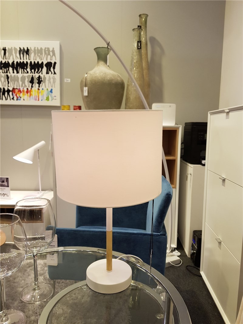 Lampada da tavolo CRAFT paralume bianco CAMINO A CASA