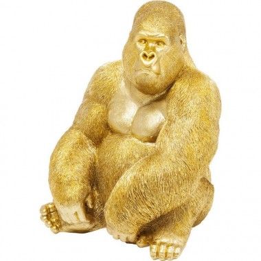 Estátua Gorille Dore 38 cm Macaco Kare Design