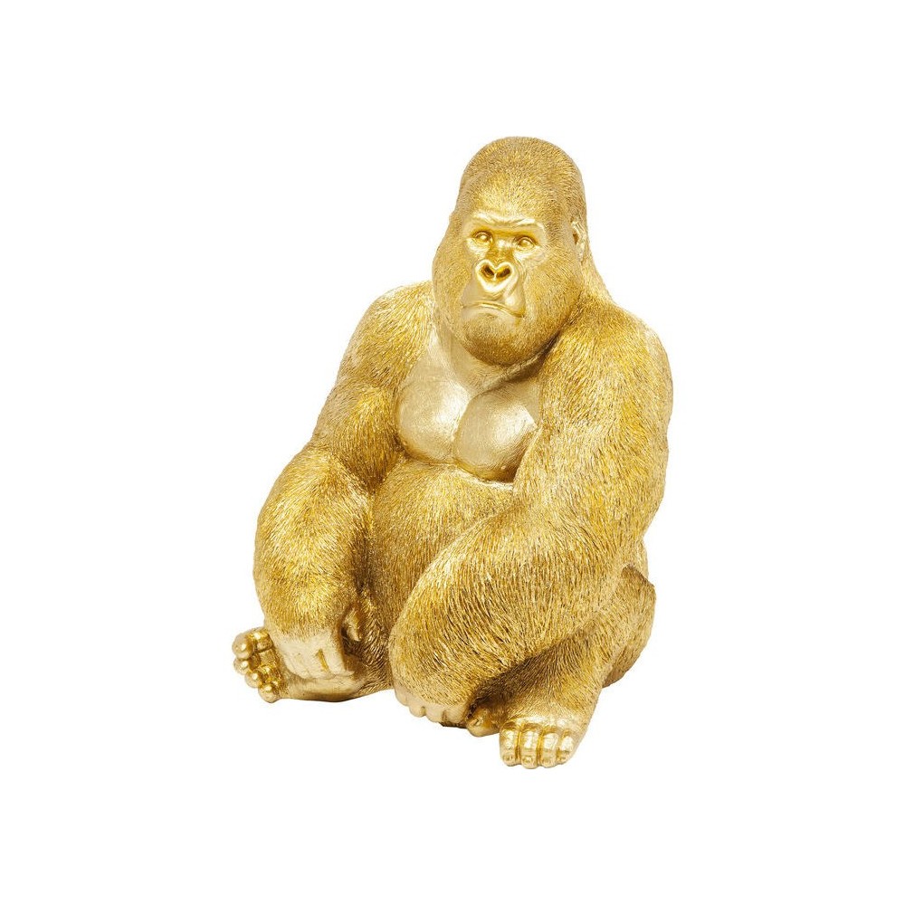 Estátua Gorille Dore 38 cm Macaco Kare Design