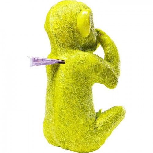 TIRELIRE CHIMPANZE VERT MIZARU KARE DESIGN