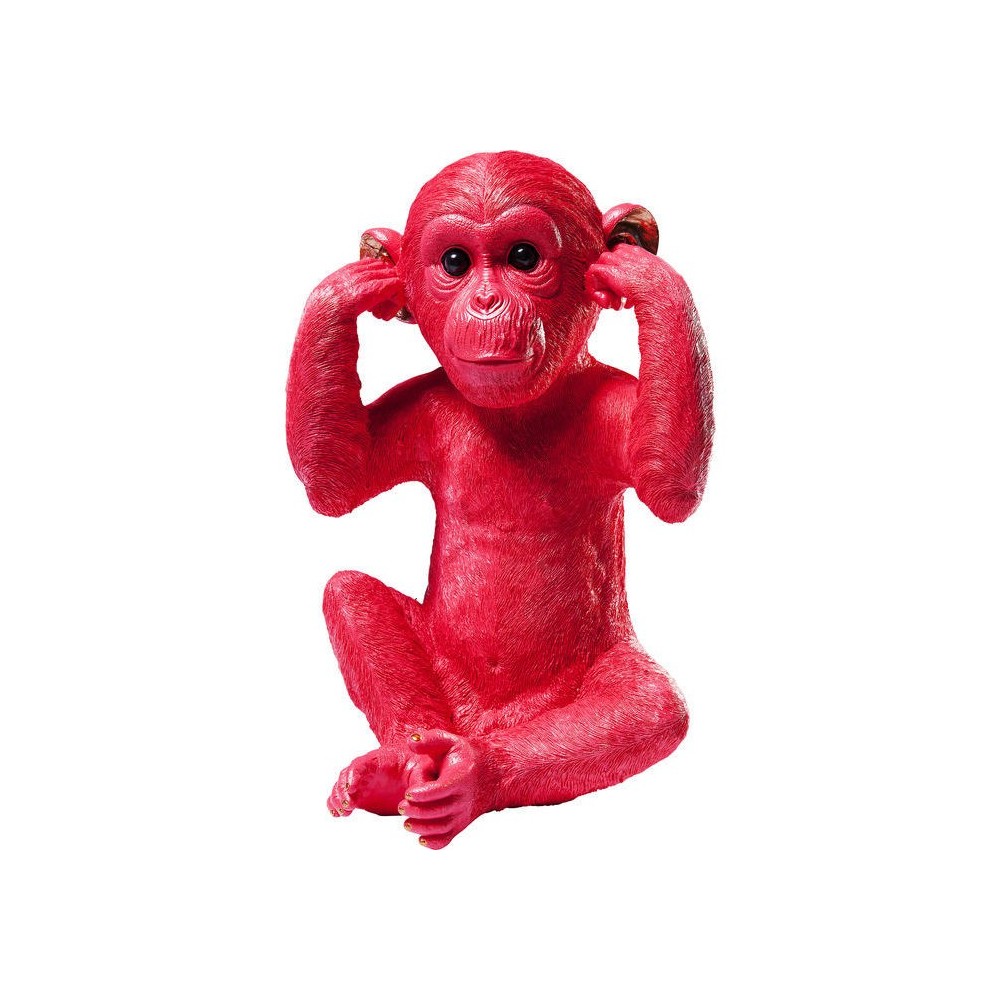 Mealheiro MIZARU MONKEY vermelho KARE Design — vista frontal