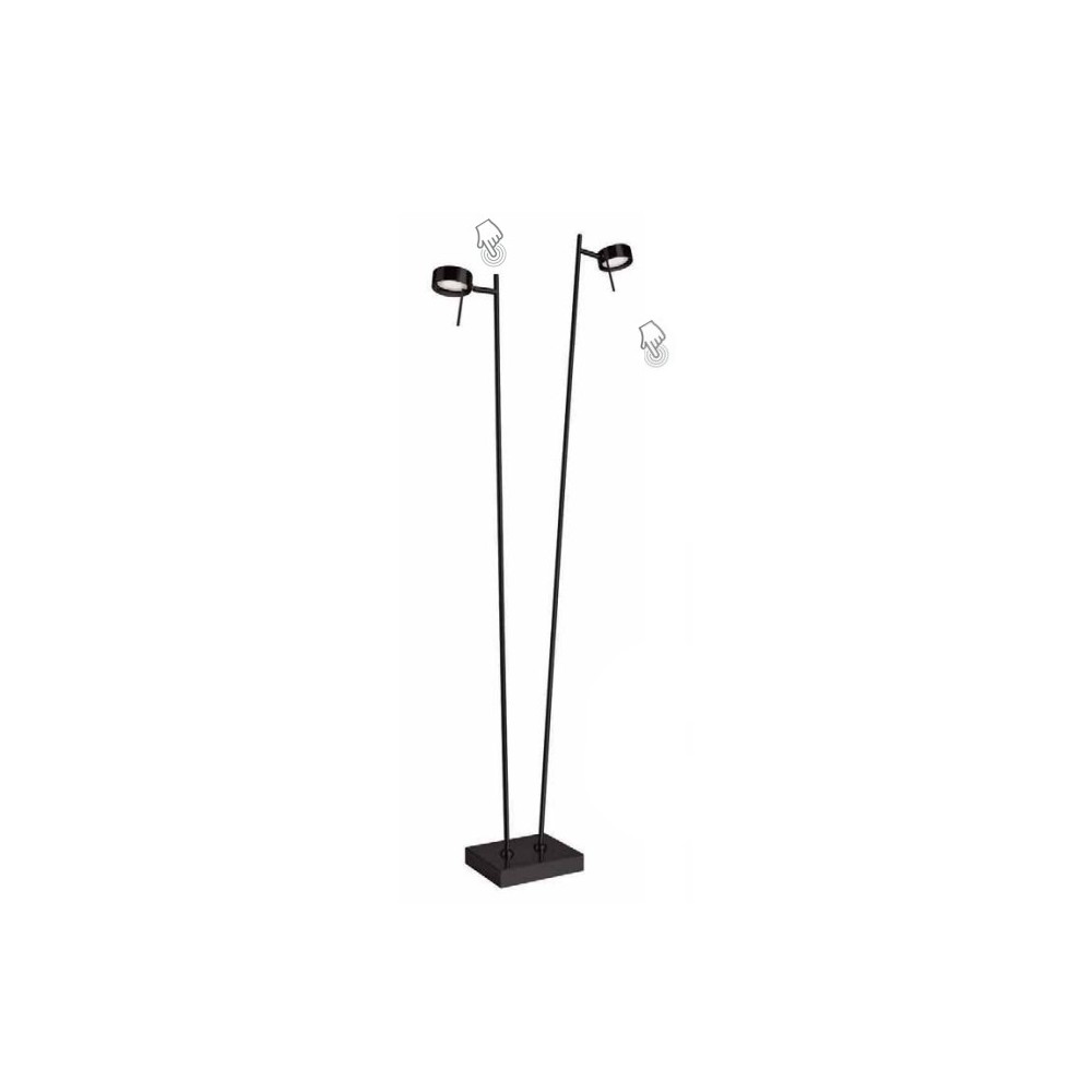 Lâmpada de piso de Black Touch Bling SOMPEX