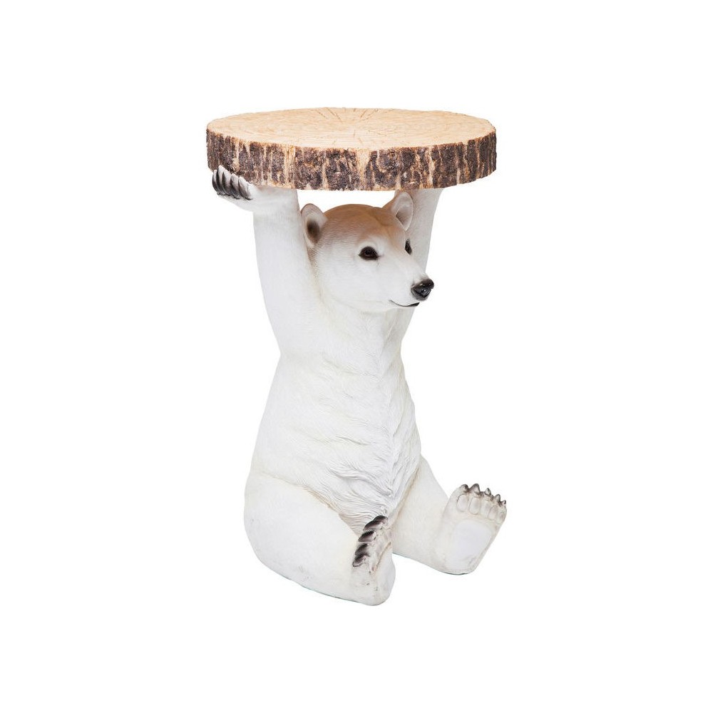 White polar bear side table BEAR