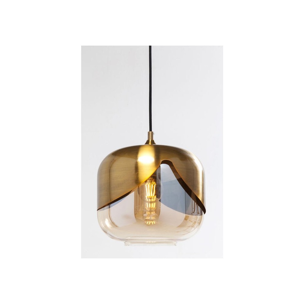 Suspension glass and gold brass steel GOBLET