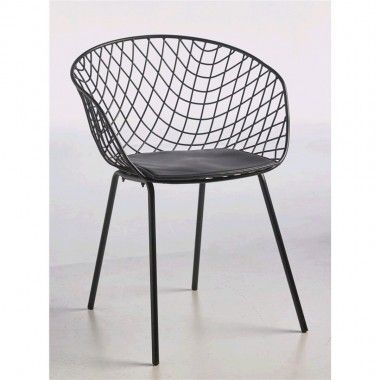 Design de poltrona de design preto molhado