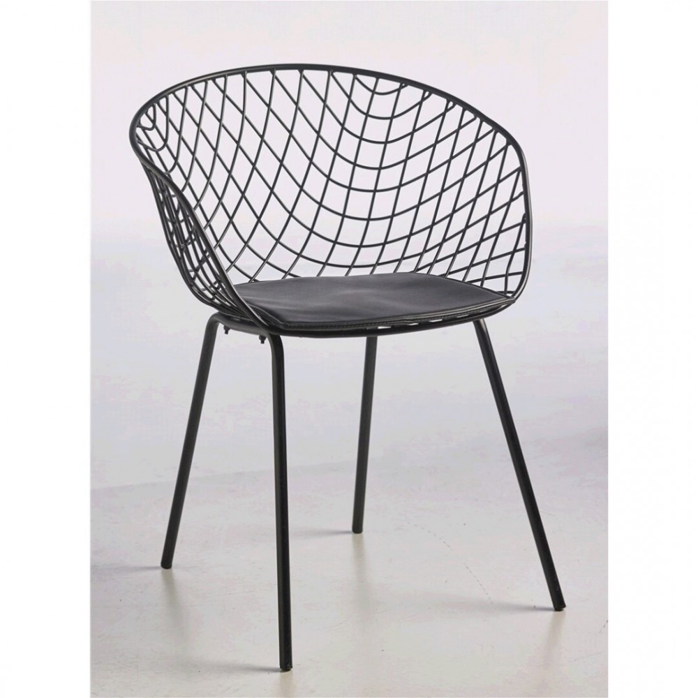 Design de poltrona de design preto molhado