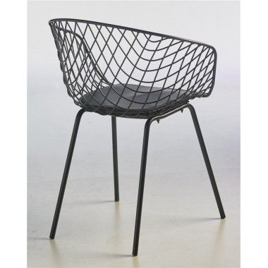 Design cadeira preto grade WET