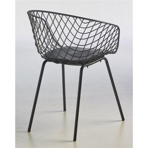 Design de poltrona de design preto molhado