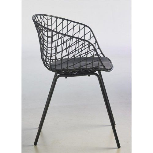 Design de poltrona de design preto molhado