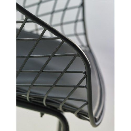 Design de poltrona de design preto molhado