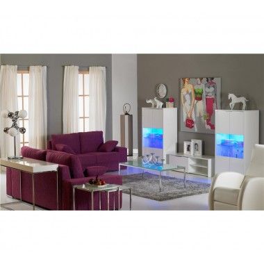 Conjunto de 2 Gigognes Vidro e Chrome Nido Pop Tables Set 2