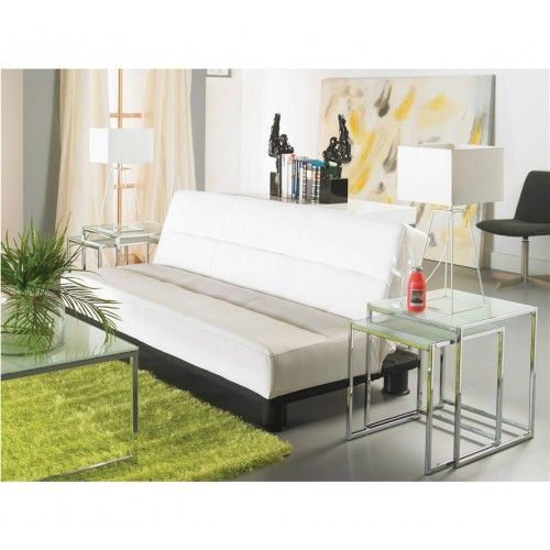 Conjunto de 2 Gigognes Vidro e Chrome Nido Pop Tables Set