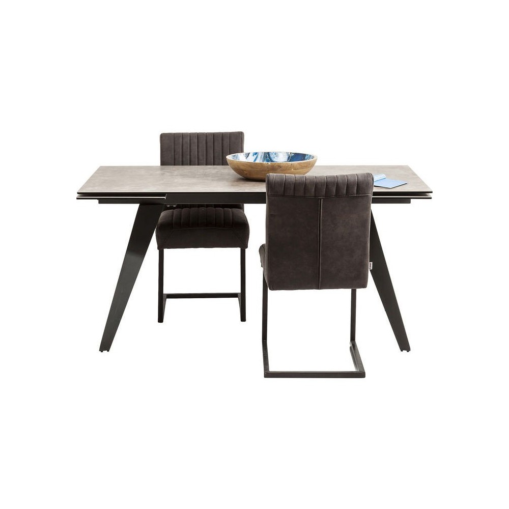 AMSTERDAM DARK ceramic extending table 160-240 cm