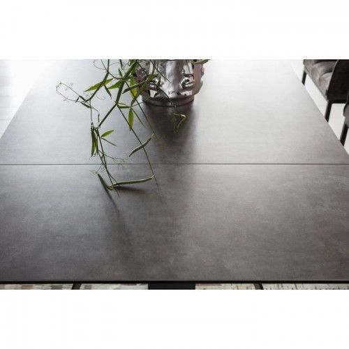 Tavolo da pranzo allungabile AMSTERDAM DARK ceramica 160–240 × 90 cm KARE Design — dettaglio del piano