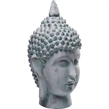 Estátua cabeça e busto Buda Chama 30 cm 2