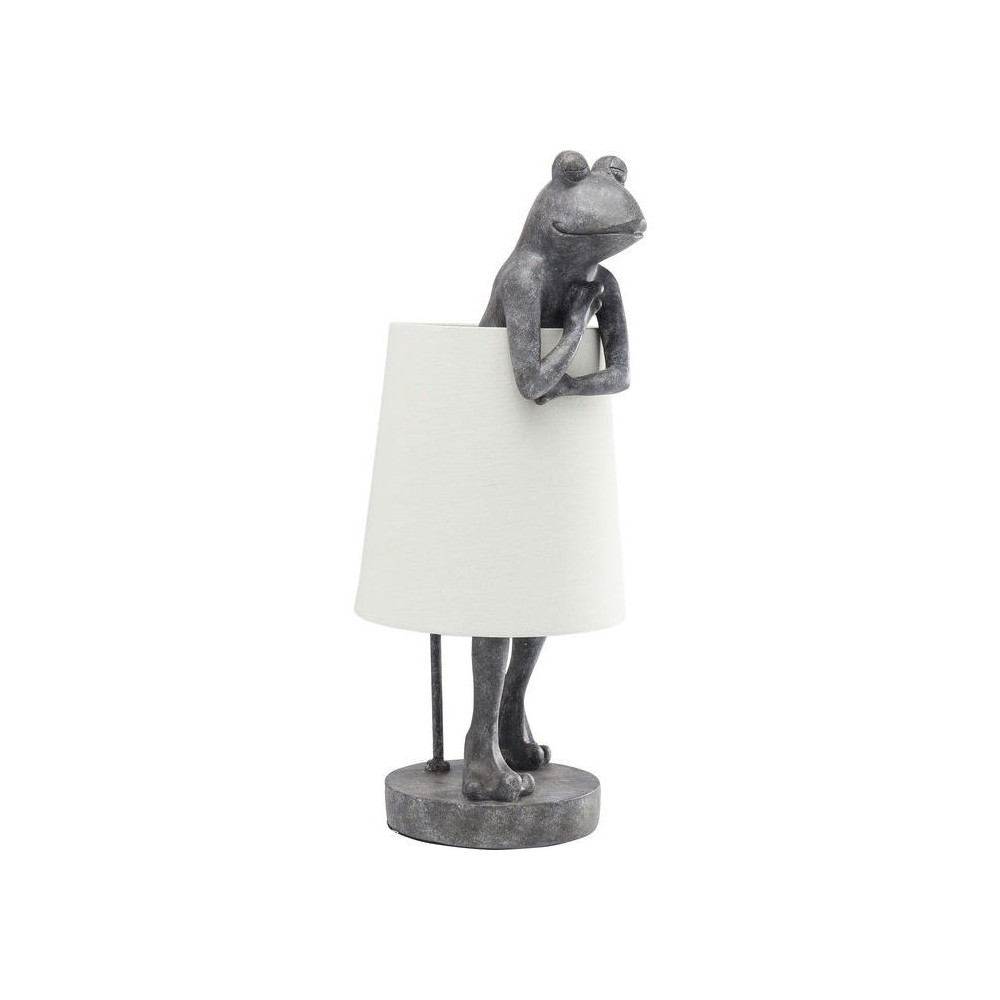 FROG betongraue Frosch-Tischlampe