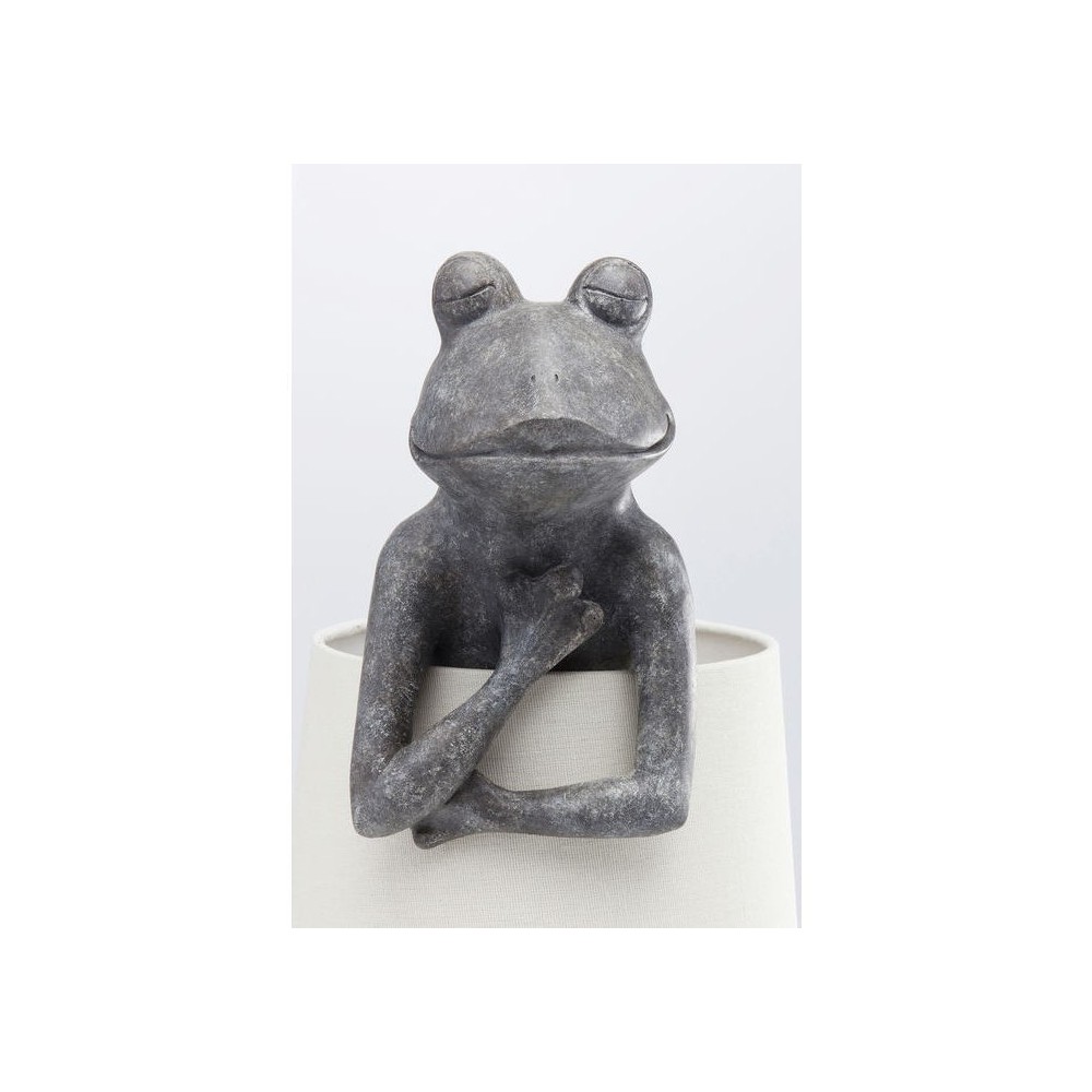 FROG lampada da tavolo rana grigio cemento