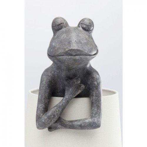 FROG betongraue Frosch-Tischlampe