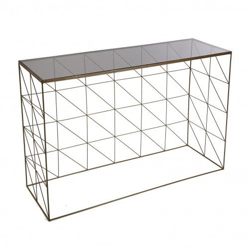 100 cm de vidro e cromo console entrada