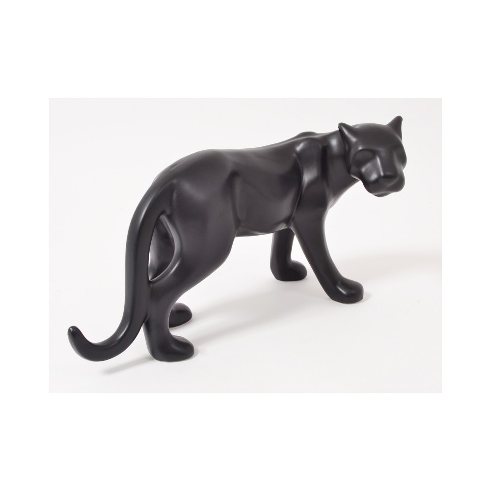 Estátua Panthere Stand Black Mate Spirit