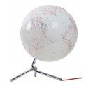 Luminoso Terrestrial Globe White Design Rojo Negro Nodo