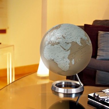Projeto do globo da terra amêndoa na base de alumínio 2