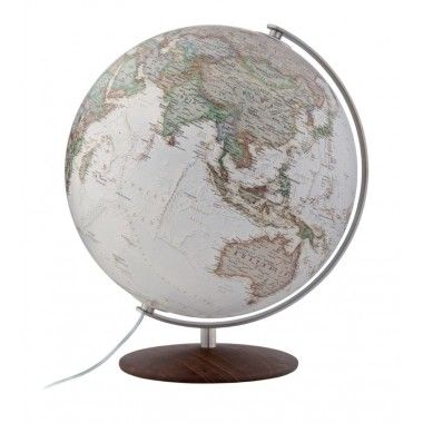 Globo Terra Brilhante Executivo Base Ash