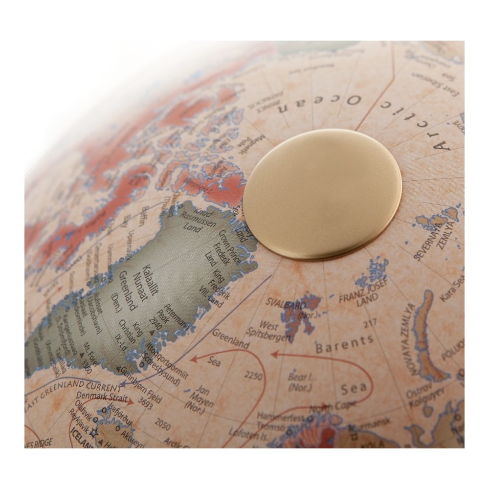 Terrestrisches Licht Globe FC1 auf Eichenbasis