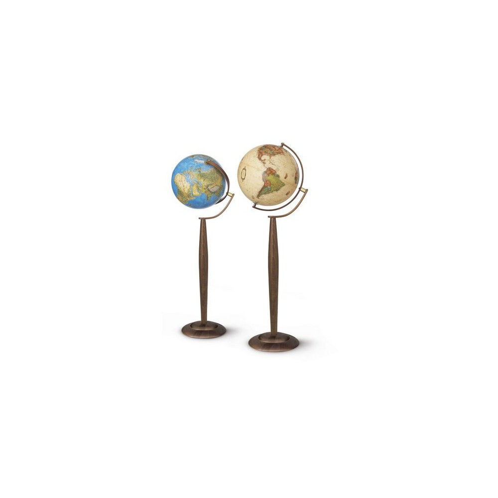 Lámpara de pie Globe iluminada Sylvia Azul