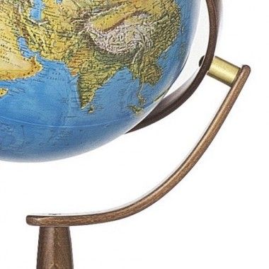 Lâmpada de globo terrestre leve Sylvia azul 2