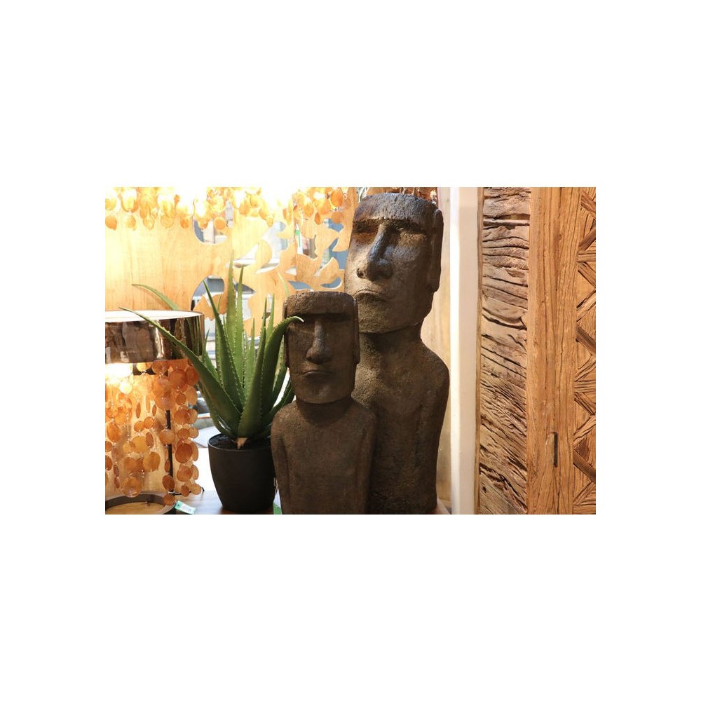 Statue buste déco Moaï Easter Island 80 cm