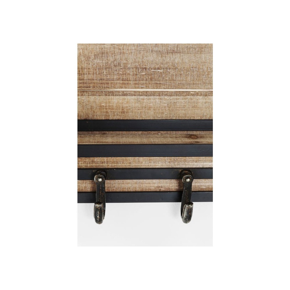 COTTAGE perchero industrial de madera