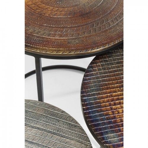 Set de 3 tables d'appoints ELECTRA Ø48cm