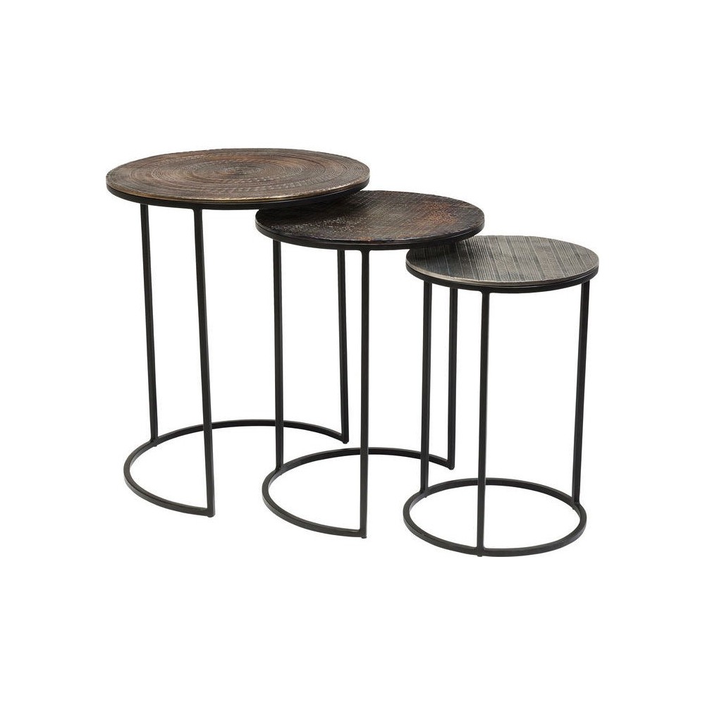 Conjunto de 3 Tabelas de nomeação Electra ø48cm