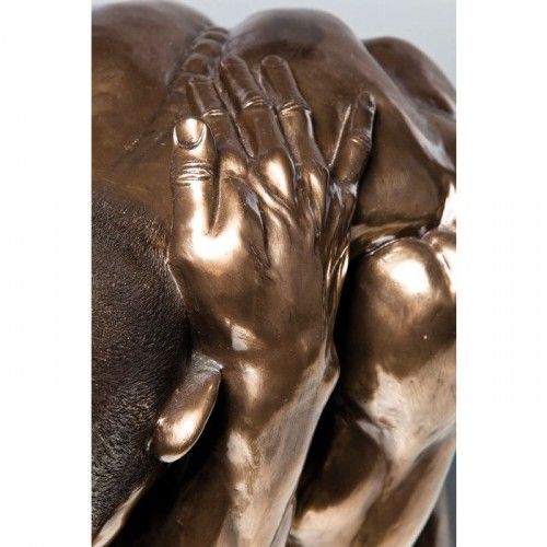 Abraço nu bronze homem estátua