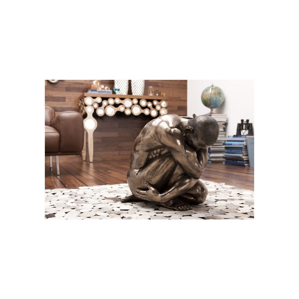 Männliche Statue Hug Nude Bronze