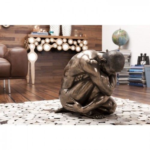 Männliche Statue Hug Nude Bronze